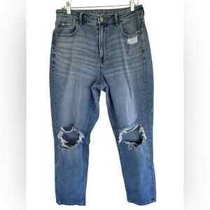 American‎ Eagle Women's Comfort Stretch Waistband Mom Jeans Size 12
